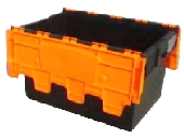 PBN604035L ATTACHED LID PLASTIC CONTAINER&nbsp;&nbsp;·  INTEGRATED SEALABLE LID FOR SECURE PRODUCT HANDING
·  PERMANENTLY ATTACHED LID TO AVOID DOUBLE HANDLING AND LOSS
·  MOULDED FROM FOOD/PHARMACEUTICAL GRADE HDPE
·  NESTABLE WHEN EMPTY - APPROX 75% VOLUME REDUCTION
·  STRONG AND ROBUST DESIGN
·  INTEGRAL LABEL HOLDER
·  STACKABLE UP TO 8 HIGH
